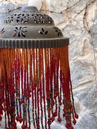 Lámpara de techo decorativa con abalorios