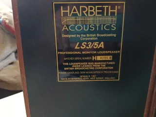 Altavoces Harbeth LS3/5A BBC Caoba