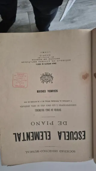 Libro de piano - Método de música