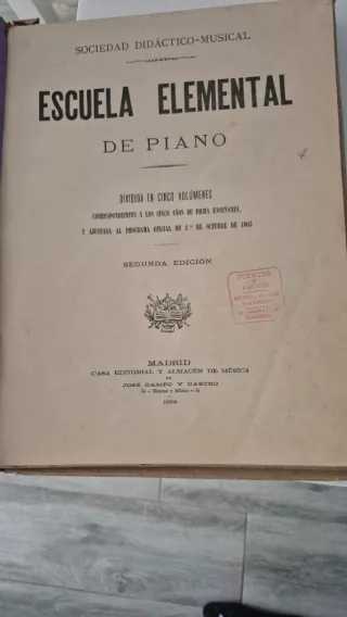 Libro de piano - Método de música
