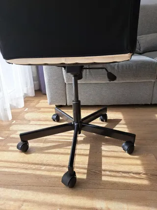 Silla Ikea Millberget Piel Sintética Beige