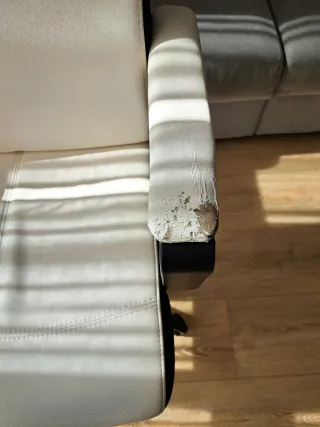 Silla Ikea Millberget Piel Sintética Beige