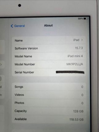 iPad mini 4 128GB Blanco