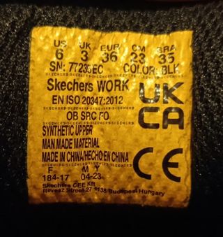 Zapatillas Skechers Work Negras