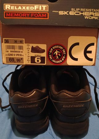 Zapatillas Skechers Work Negras