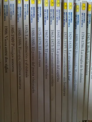 24 libros Historia de la música