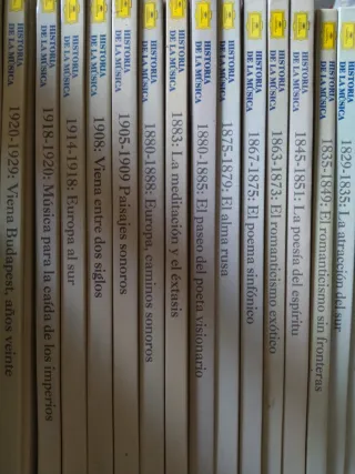 24 libros Historia de la música