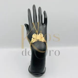 Pulsera Manita Mariposa 18K