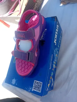 Sandalias Joma Niña Rosa y Morado