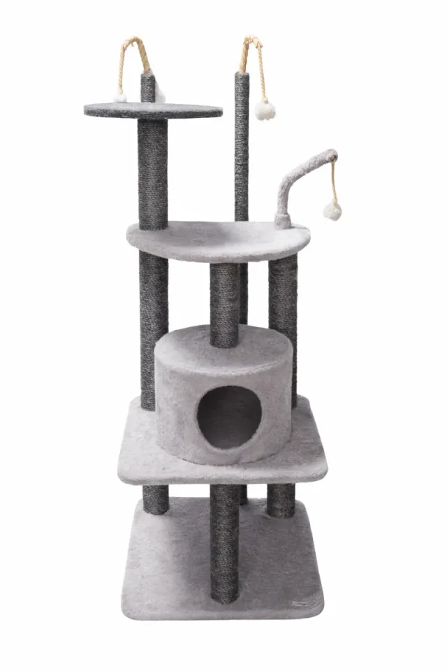 Rascador para gatos gris