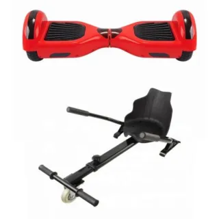 Hoverboard Rojo + Asiento Go-Kart