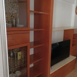 Mueble de salón modular madera