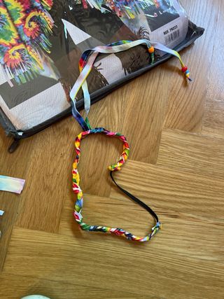 Disfraz Hippie Talla Única Multicolor