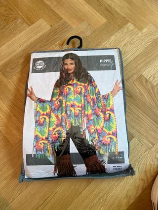 Disfraz Hippie Talla Única Multicolor