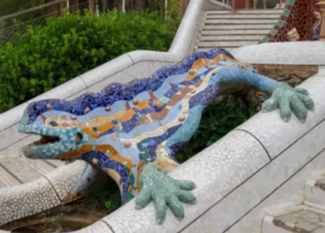 Pendientes Dragón Gaudí Plata