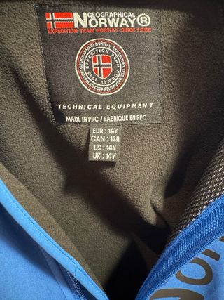 Chaqueta Esquí Softshell Geographical Norway Azul