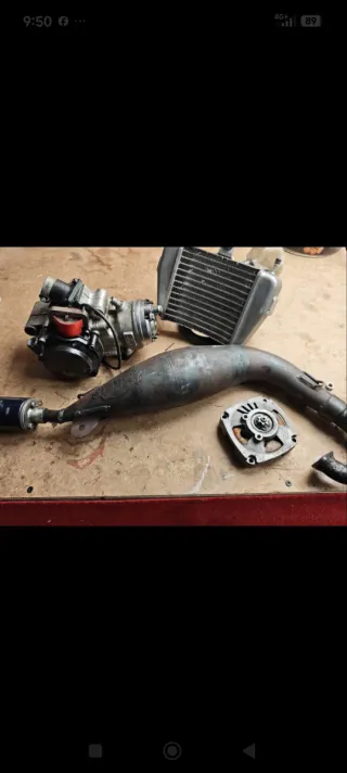 Lote minimoto BZM + recambios....