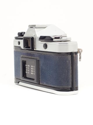 Cámara Yashica FX-D Plata y Azul