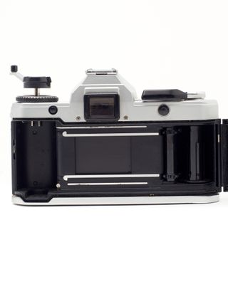 Cámara Yashica FX-D Plata y Azul