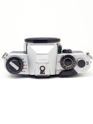 Cámara Yashica FX-D Plata y Azul