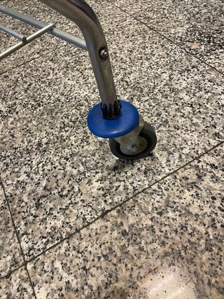 Carro industrial de lavandería plegable con ruedas