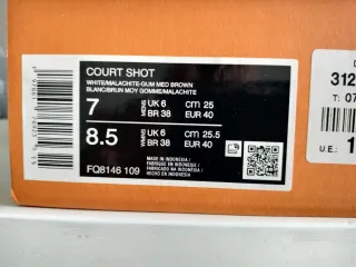 Zapatillas Nike Court Shot Talla 40