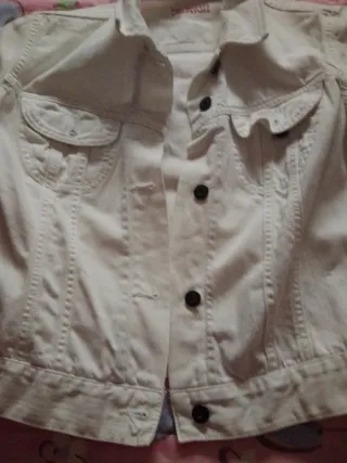 Cazadora Vaquera Guess Blanca