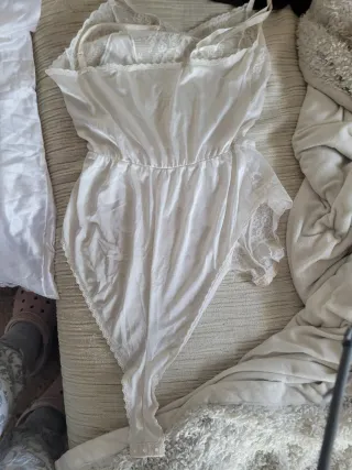 Conjunto Lencería Mujer Blanco Encaje