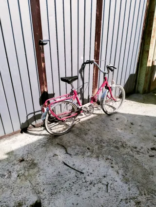 Bicicleta infantile vintage rosa