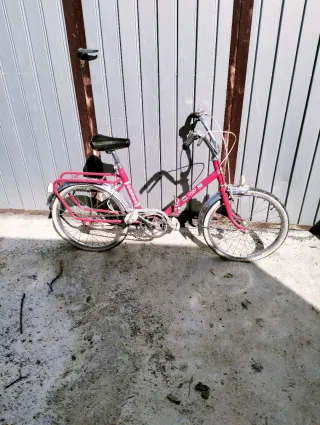 Bicicleta infantile vintage rosa