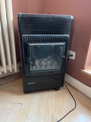 Estufa de gas Obergonza efecto chimenea