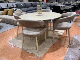 Mesa comedor redonda + 4 sillas