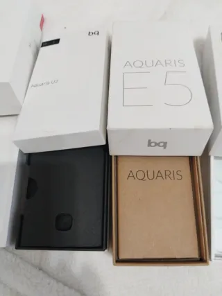 Cajas vacías móviles Apple, BQ, Xiaomi