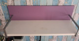 Armario modular blanco y morado