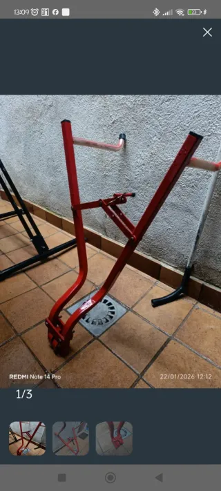 Portabicicletas todoterreno con rueda