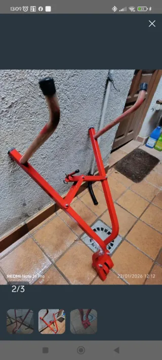 Portabicicletas todoterreno con rueda