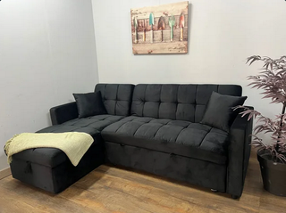 Sofá Cama Negro Reversible - Oferta!