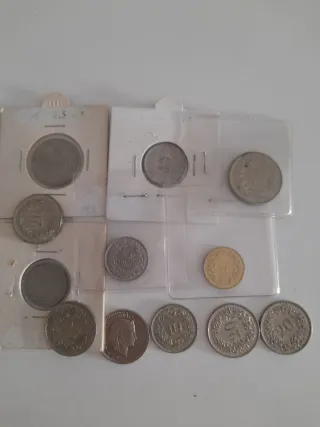 Lote monedas Suiza