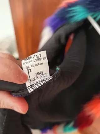 Chaleco pelo sintético multicolor