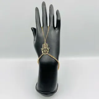 Pulsera Mano de Fátima 18K