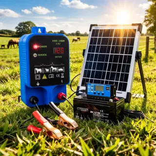 Pastor eléctrico solar battery 2.0J DC12V