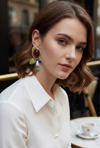 Orecchini Maxi Elefanti Oro Rosso