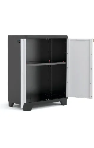 Armario Keter Linear Bajo Plástico Negro