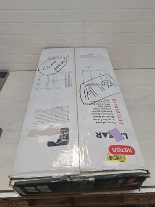 Armario Keter Linear Bajo Plástico Negro