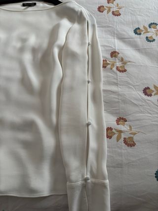 Camisa Massimo Dutti Blanca Mujer
