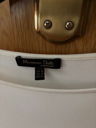 Camisa Massimo Dutti Blanca Mujer
