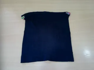 Camiseta bandeau negra M/L multicolor