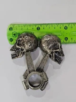 Emblema Pistón Calavera 3D