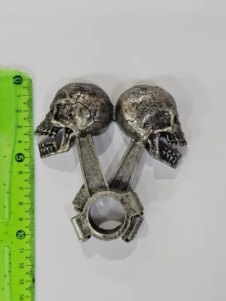 Emblema Pistón Calavera 3D