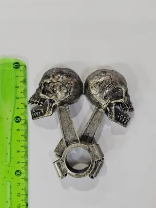 Emblema Pistón Calavera 3D